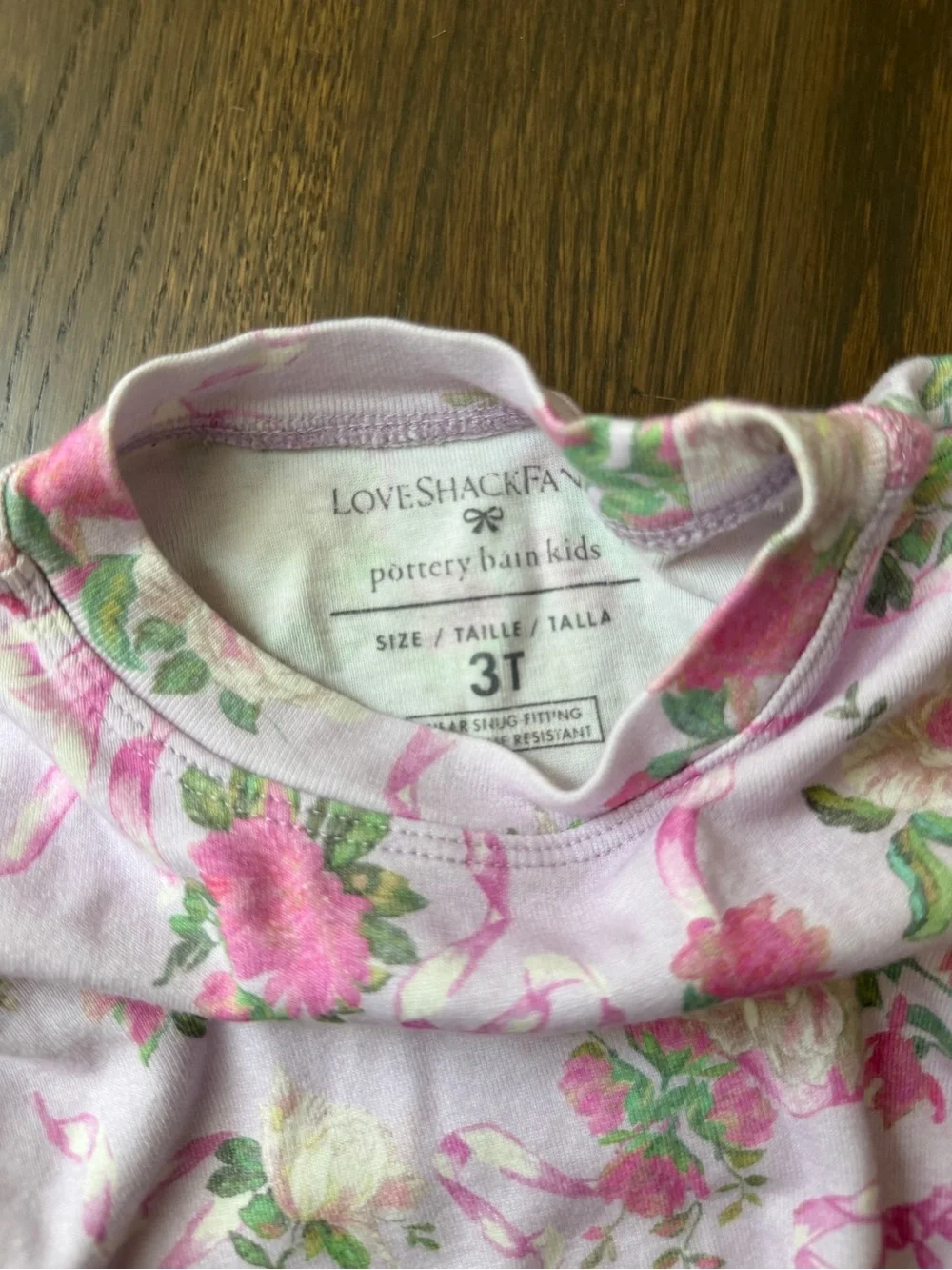 Love Shack Fancy Girls Pink Floral Long-Sleeve Pajama Set